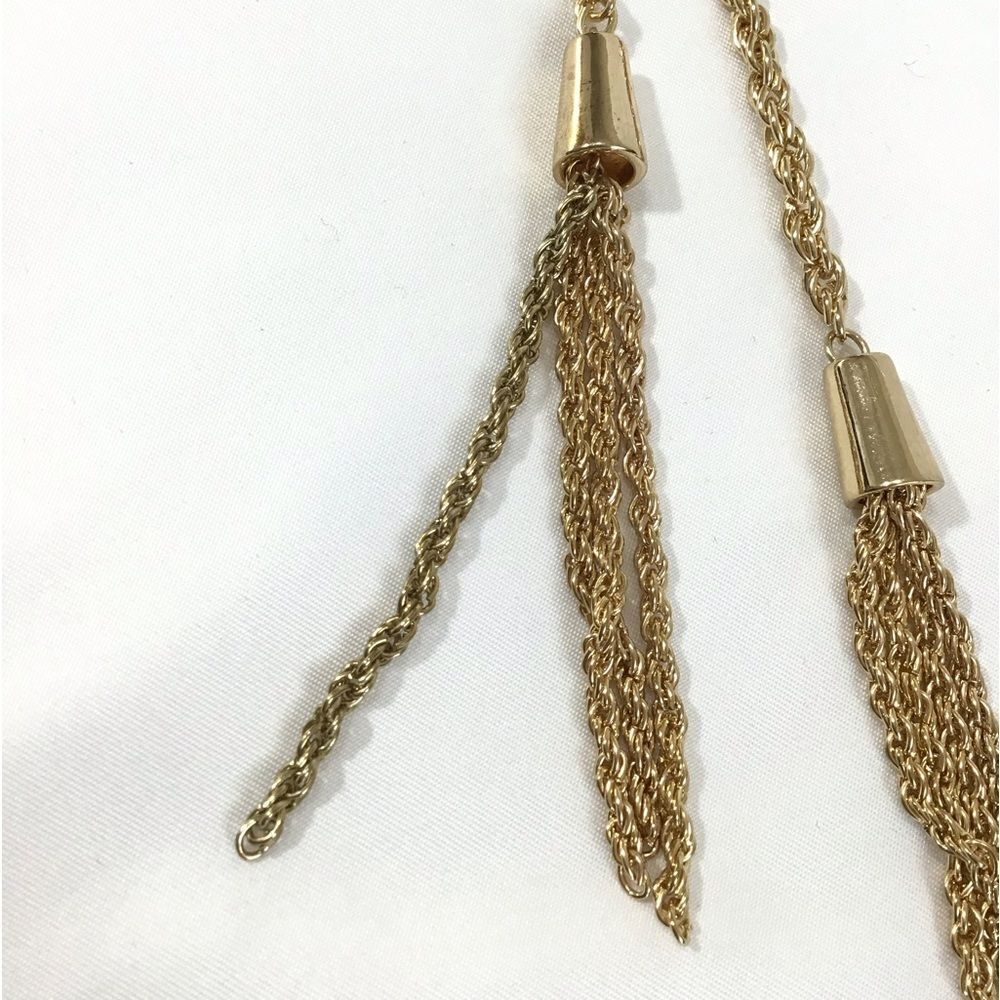 Charter Club Gold Chain With Tassel - Picture 5 of 6